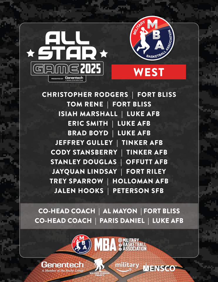 2025 Military Basketball Association All Star Game West Team