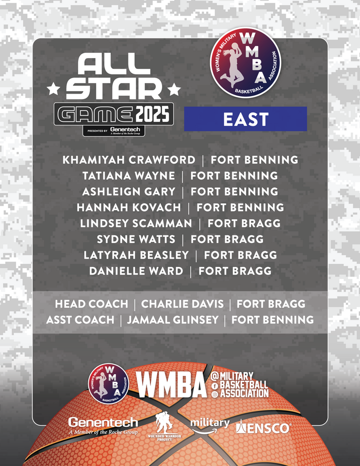 2025 Womens Military Basketball Association All Star Game East Team