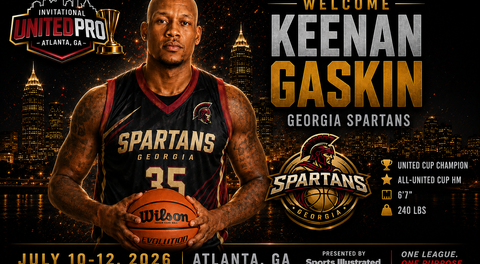 Georgia Spartans Sign Keenan Gaskin for the 2K26 United Pro Invitational