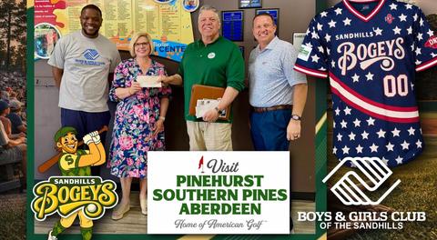 Sandhills Bogeys Present Donation to Boys & Girls Club of the Sandhills