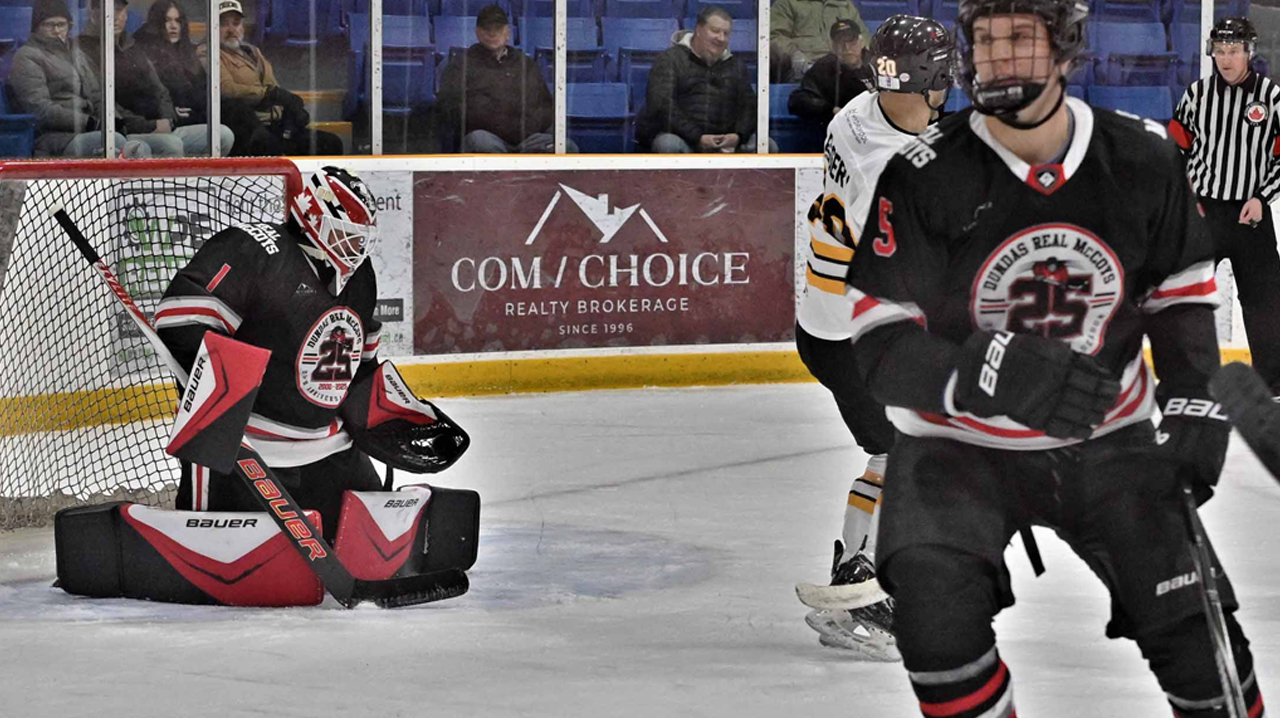 Mike Mole making a save on a Tigers shot