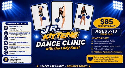 Sign Up For June's Jr. Kittens Dance Clinic