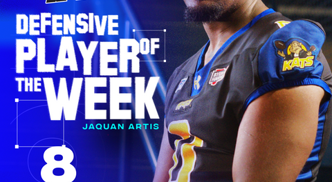 KATS DEFENSIVE LINEMAN ARTIS NAMED AF1 DEFENSIVE PLAYER OF THE WEEK