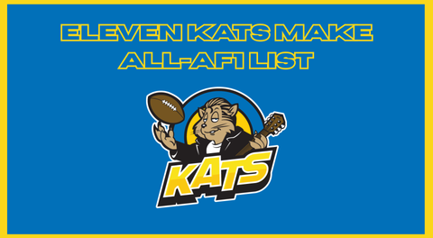 KATS HAVE 8 PLAYERS NAMED FIRST TEAM ALL-AF1; 3 MORE MAKE SECOND TEAM