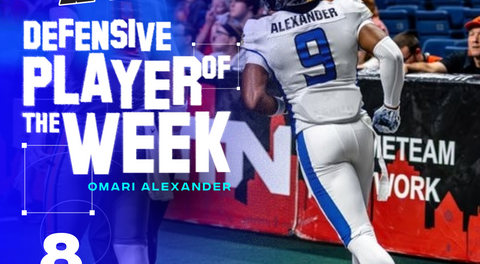 KATS DB ALEXANDER REPEATS AS AF1 DEFENSIVE PLAYER OF THE WEEK
