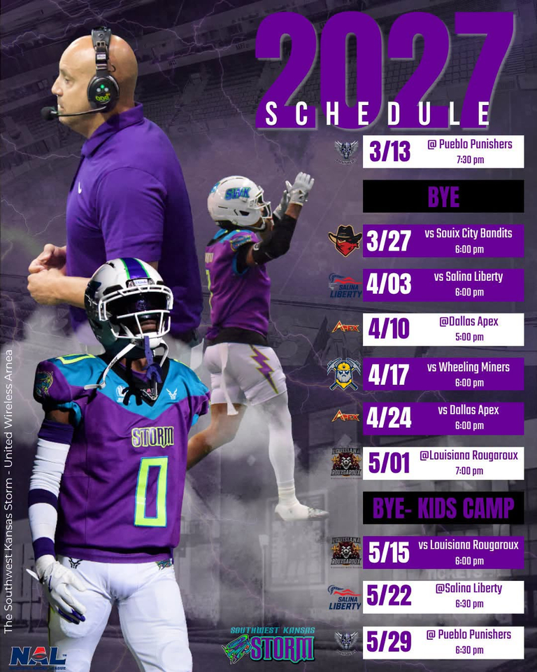 2027 schedule