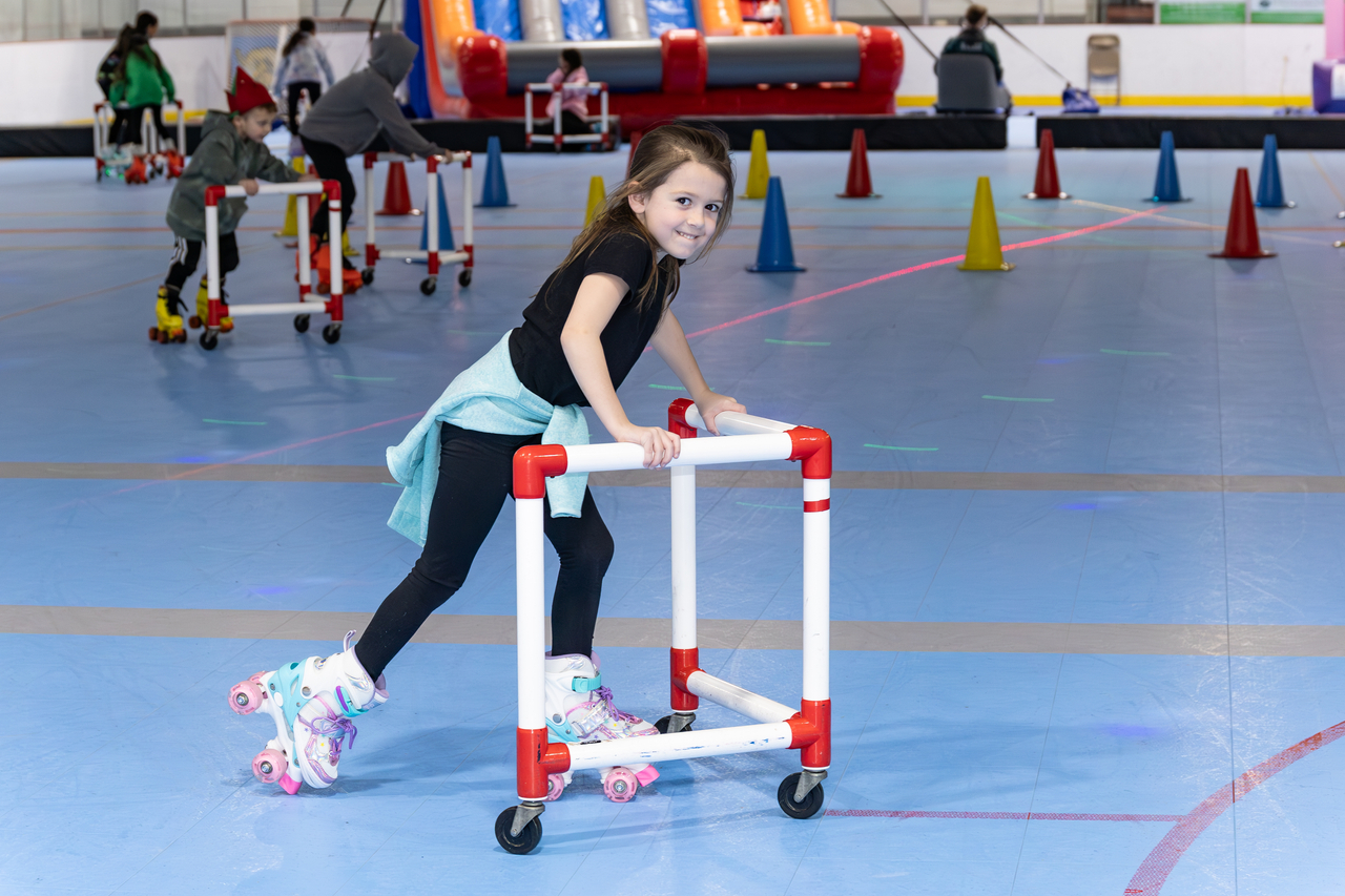 Most Beautiful girl in the world skates at Marple Sports Arena