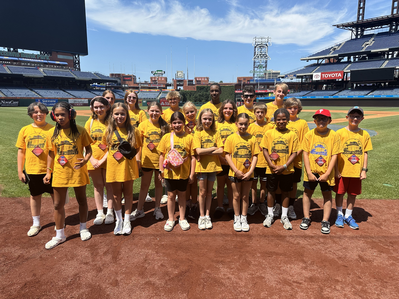 Camp Marple Field Trip to Citizens Bank Park