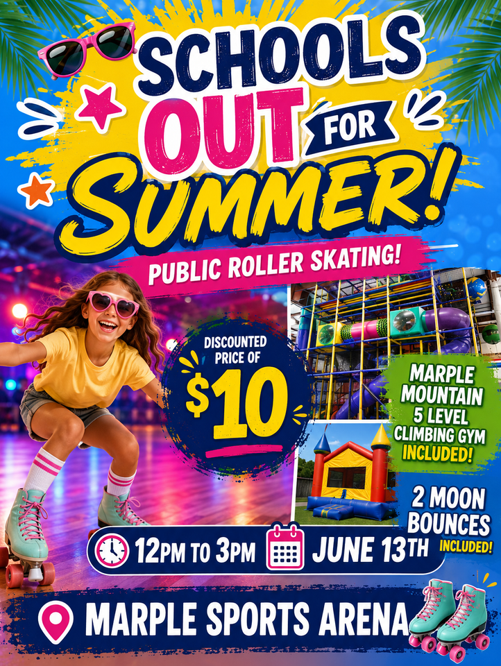 Flyer for Discount Summer Skate