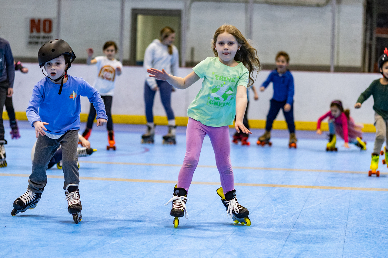 Kids from Learn to Skate class at Marple Sports get free passes on weekend during thier lessons.