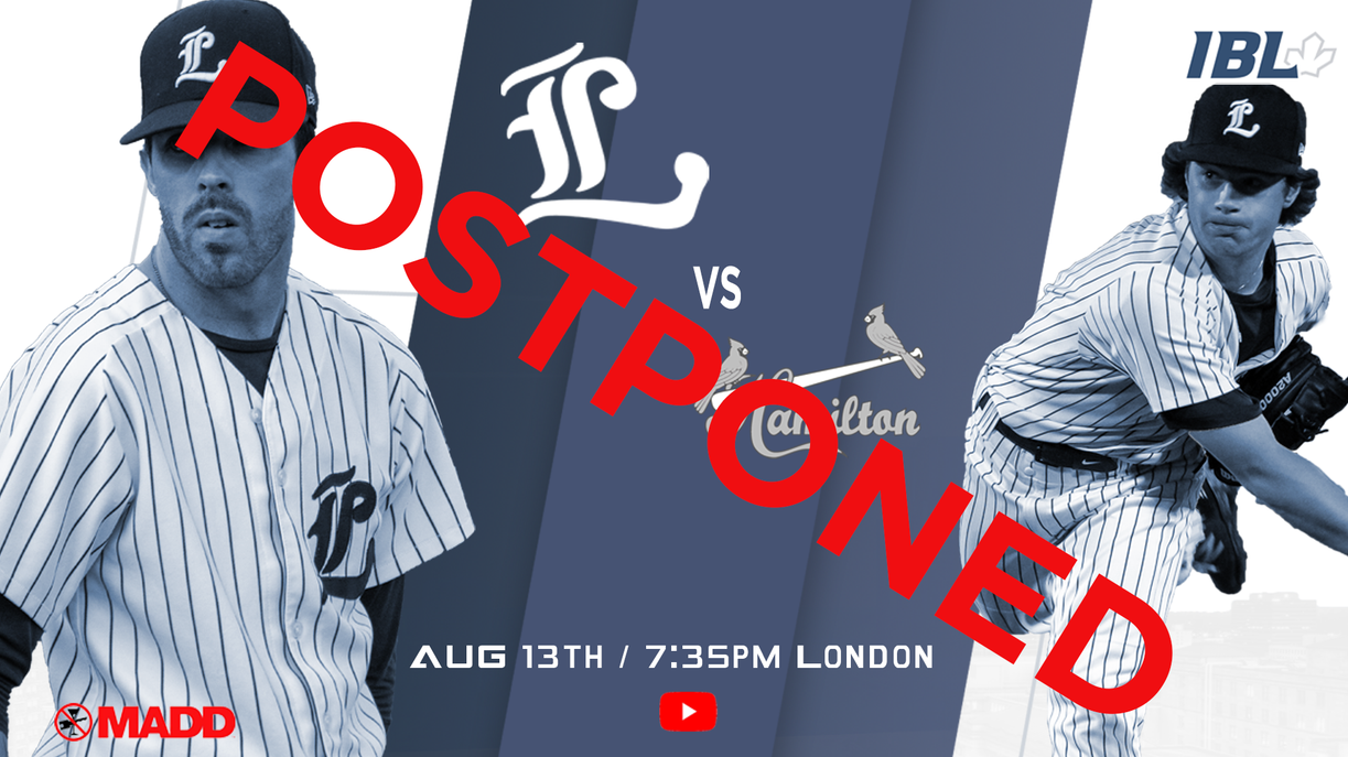 News Tonight's Game vs Hamilton Postponed London Majors