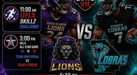 Championship Weekend Arrives: Universal Bowl VII Headlines Full Day of UFLX Action in Clearwater