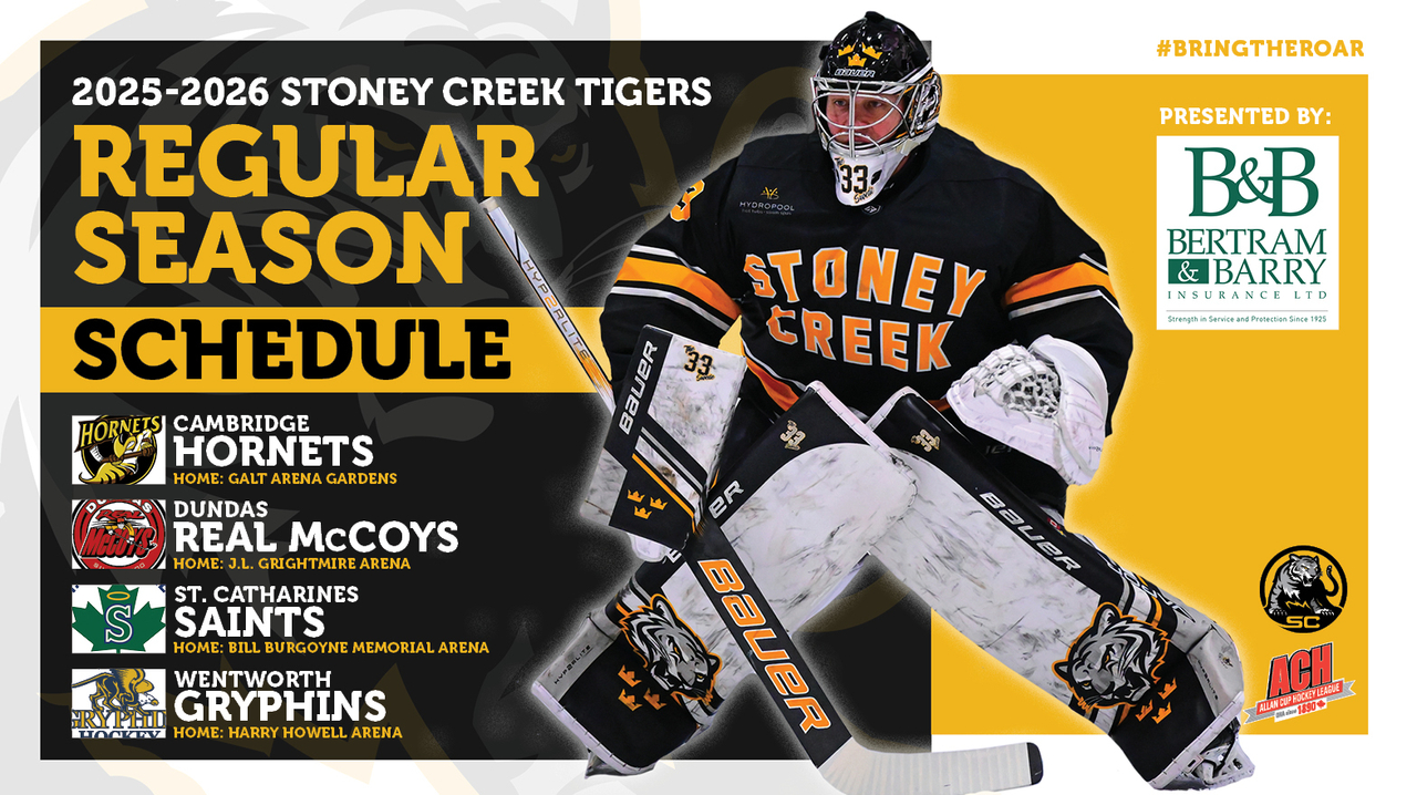 Stoney Creek Tigers Regular Season Schedule