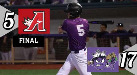 Crushers Club Five Homers, Win 17-5 in Series Finale Against Aigles