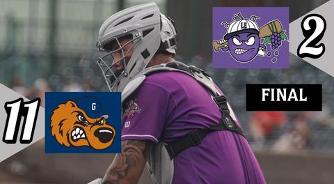 Crushers Miss Out on Early Chances, Drop Finale to Grizzlies