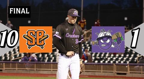 Pregame Deluge Beckons Boomers 4th Inning Deluge as Crushers Drop Series