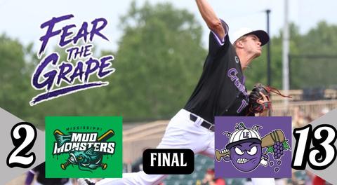 Crushers Ambush Mud Monsters, Win 13-2 in Pearl
