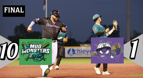 Crushers Routed in Middle Game by Mud Monsters