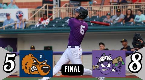 Crushers Come From Behind to Beat Grizzlies in Sauget