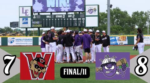 Crushers Walk Off in Sudden Death, Take Series Against Wild Things