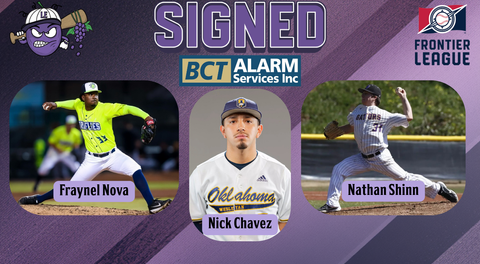 Crushers Sign Royals Farmhand Fraynel Nova, Nathan Shinn, and Nick Chavez