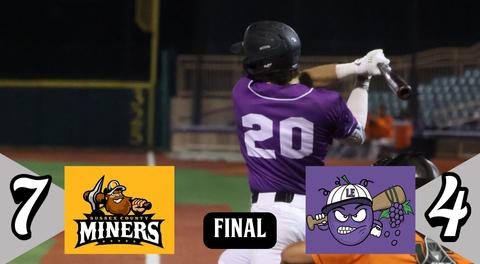 Miners Get to Garbrick in Sixth, Beat Crushers 7-4