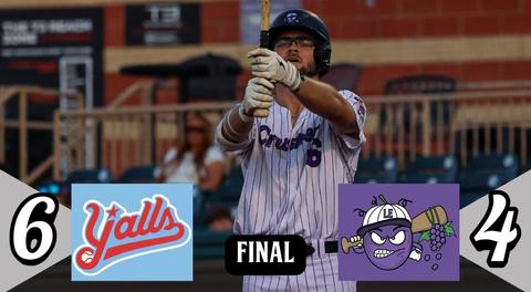 Crushers Upended Late in Florence After Rain Delayed Start