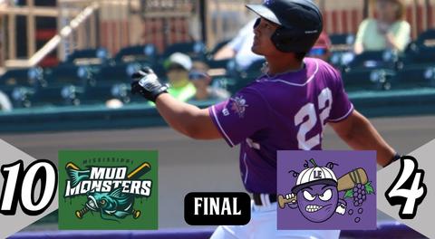 Nixon Homers in Debut, Crushers Fall to Mississippi