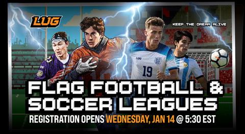LUG Flag Football and Soccer Leagues Are Here