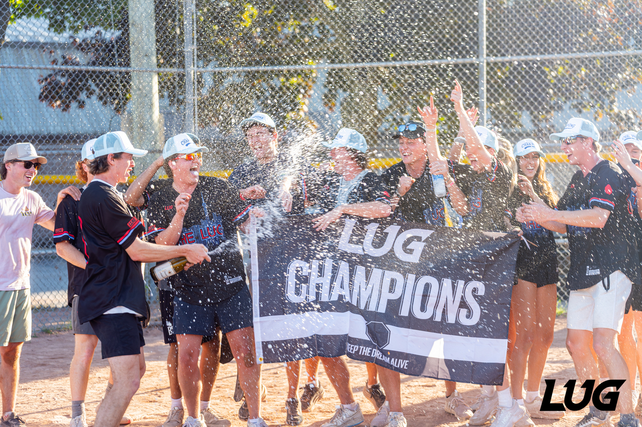 LUG champions celebrating after the final game