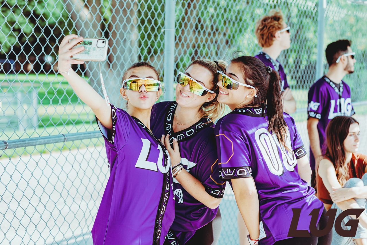 LUG softball teammates taking a photo together