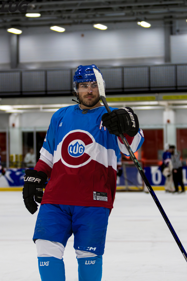 LUG players wearing custom pro-style team jerseys