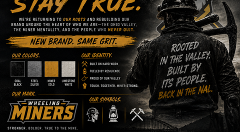 WHEELING MINERS UNVEIL OFFICIAL COLORS FOR NEW ERA OF MINERS FOOTBALL