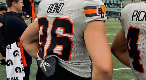 Jacob Bond CFL Debut with BC Lions