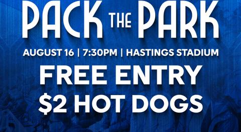 Pack the Park Night scheduled for August 16