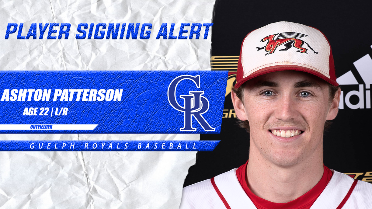 News Patterson Back With Royals for 2023 Season Guelph Royals Baseball Club