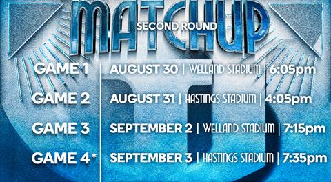 Royals Announce 2nd Round Playoff Schedule