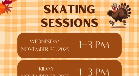 Public Skating Thanksgiving Week! Come on down!