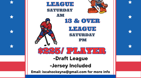 Fall 13&under and 13&over Leagues registration opens Monday August 3!