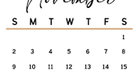 November 22&23 Weekend Schedule! Updated!