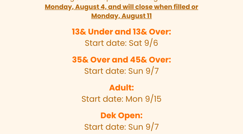 Fall Hockey League Registration Opens Monday August 4!