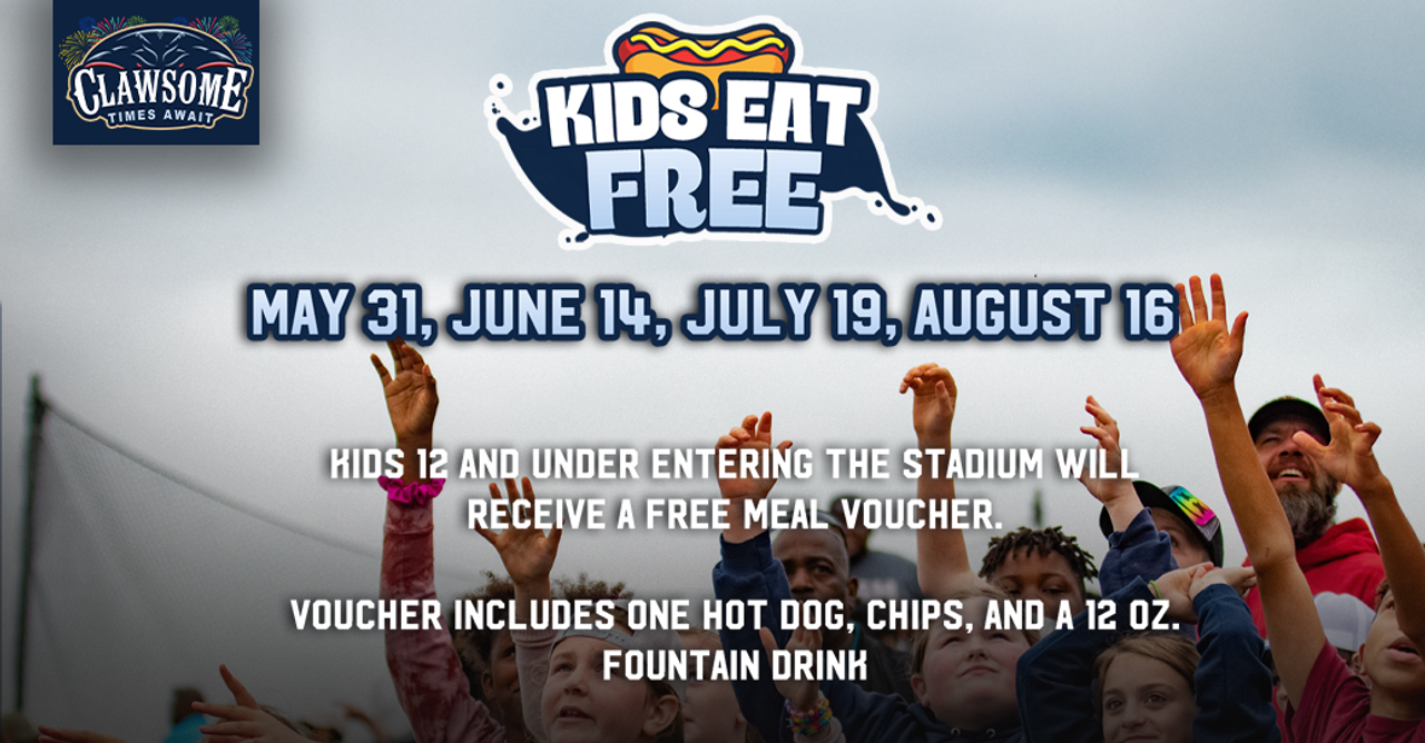 Shell-Ebrating Free Eats & Family Fun: Blue Crabs Announce Kids Eat Free Sunday’s