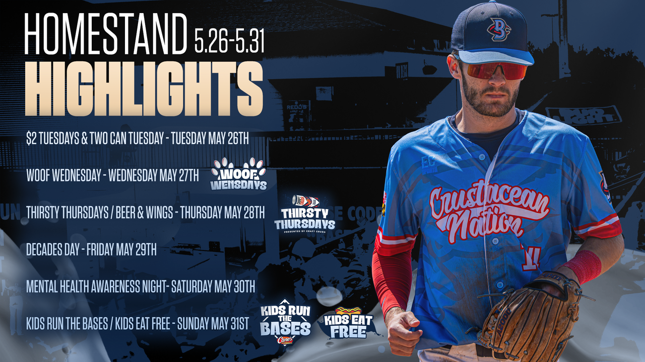Homestand Highlights: May 26 - May 31