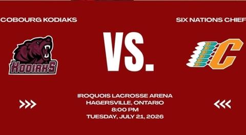 Cloutier's Four Goals Lead Undefeated Chiefs to 18-6 Rout of Kodiaks
