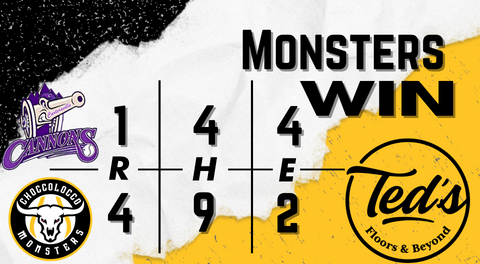 MONSTERS WIN 4-1, ADVANCE TO SBL FINAL