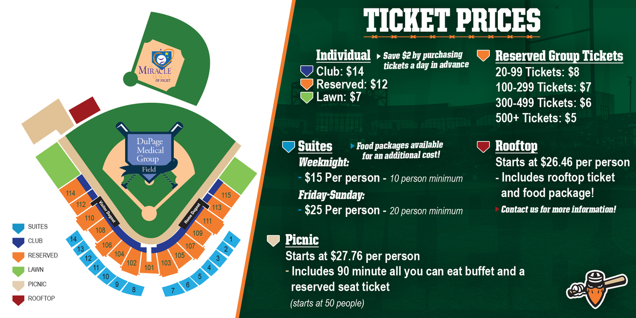 Ticket Prices Joliet Slammers
