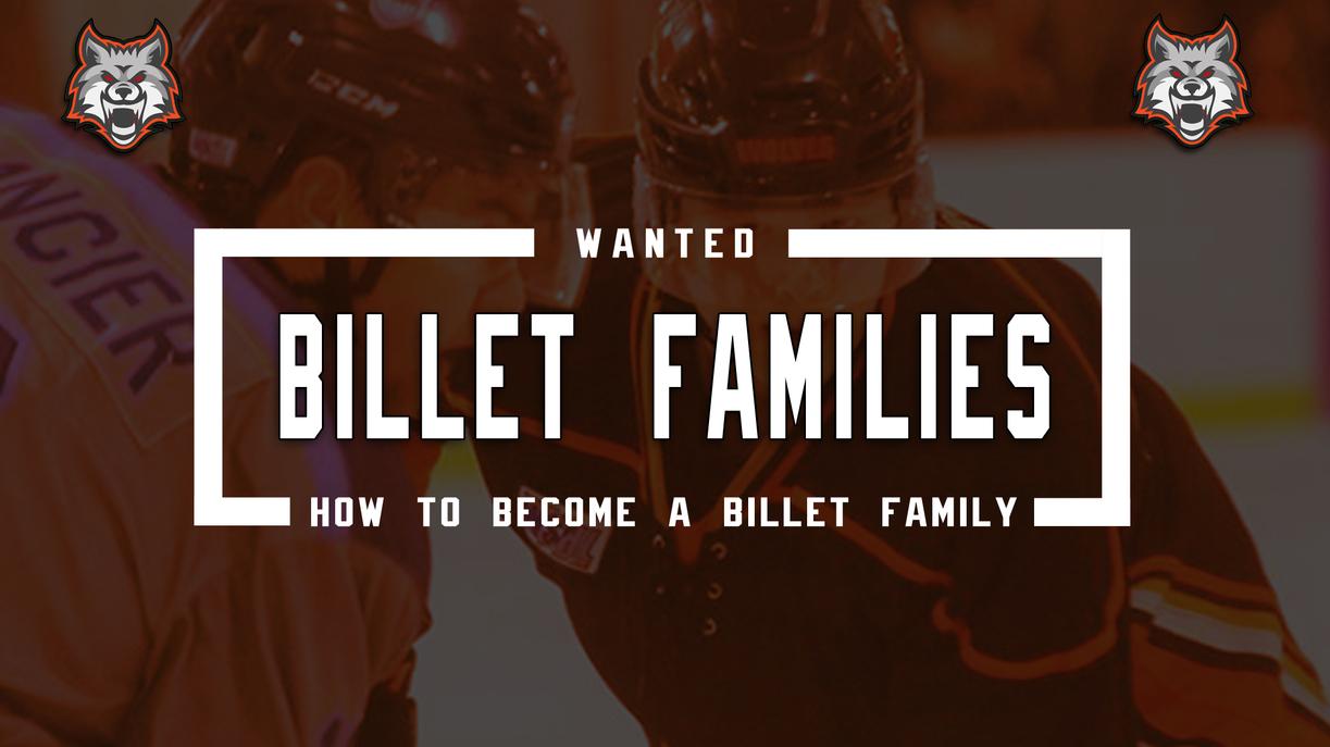 BILLET FAMILIES NEEDED Hinton Timberwolves