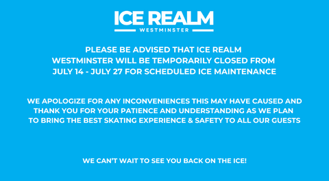 Ice Realm Closed from July 14 - July 27