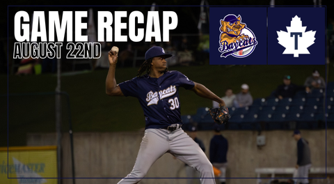 Baycats Fall in Toronto, Series Even at 1-1