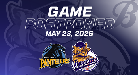 Baycats vs. Panthers Postponed Due to Weather